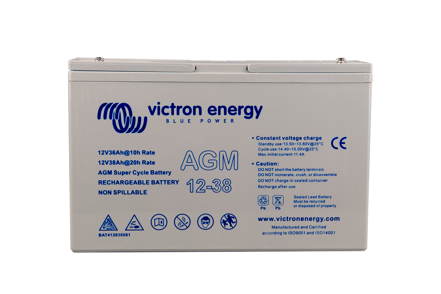 Victron 12V/38Ah AGM Super Cycle Battery (M5)