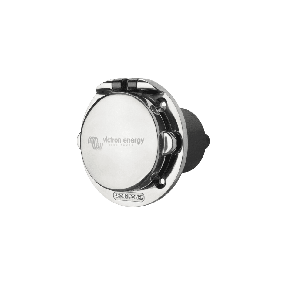 Victron Power Inlet stainless with cover 32A/250Vac (2p/3w) – Solar-Go.com
