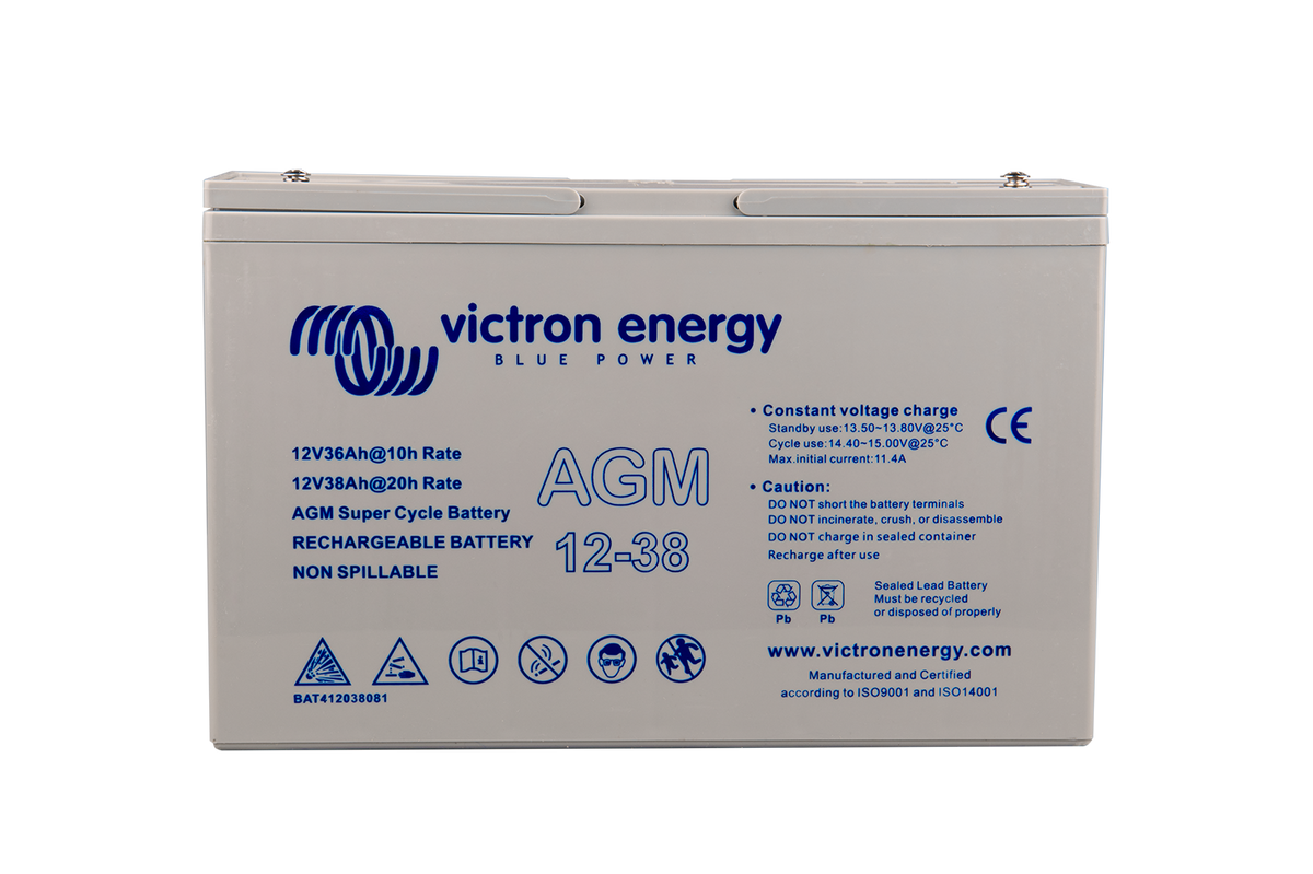 Batterie AGM 12V 38Ah Super Cycle – Victron, Fiable Et Costaude Pour Vos équipements !